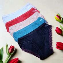 SET 3 LADIES ONE SIZE MULTICOLOR PANTIES - Multicolor - View 3