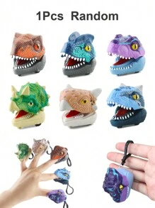 1入組套，男孩女孩恐龍玩具車，鑰匙扣，書包掛件，聖誕樹掛件，卡通侏羅紀霸王龍，三角龍，迅猛龍，甲龍，棘龍，食肉牛龍掛件，玩具掛件，鑰匙扣掛件，室內外，恐龍玩具最有趣精美兒童節日禮物，完美節日禮物 - 彩色 - 查看 2