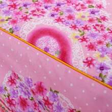 3入組床裙帶貝殼邊和2入組枕套套裝,吸汗和透氣,可機洗,加厚,拉絲和柔軟的織物,全面的包裹帶彈性帶和包邊床裙套裝,(1入組半身裙,2入組枕套),合適的適用於四季,家庭使用 - 彩色 - 查看 7