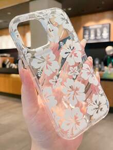 1入白色花紋手機殼 - 白色 - 查看 2
