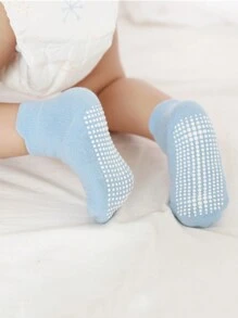 6 paar Baby Antislip Vloersokken Met Rubber