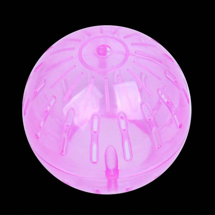 1pc 10cm Pink Hamster Exercise Ball Mini Rolling Plastic Ball Toy For Hamster SHEIN