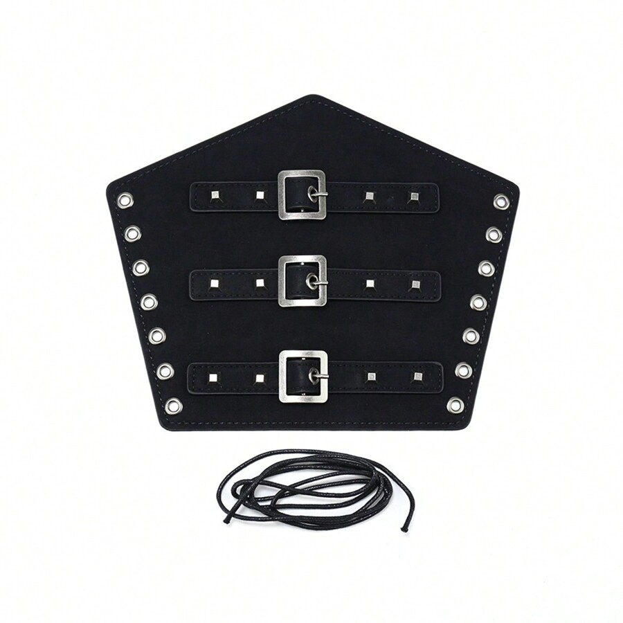 1pc Single Medieval Knight PU Leather Arm Guard Punk Gothic Cosplay