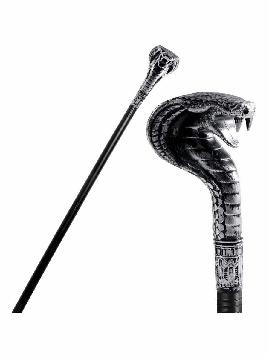 Spooktacular Creations Halloween Snake Staff Walking Cane Egyptian Walking Stick Accessories Pimp Cane Prop For Halloween Party Pretend Play Costume, Halloween Dress Up
