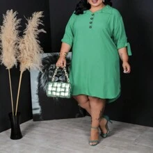 Women Dresses - 薄荷綠 - 查看 2