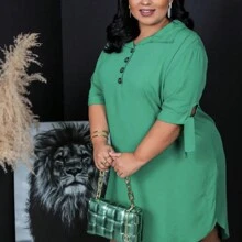 Women Dresses - 薄荷綠 - 查看 5