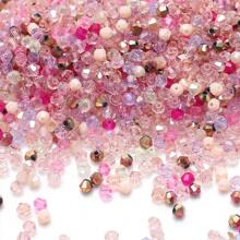 1 Pack Of 500pcs, 3mm Small Size Mini Crystal Point Beads, Multicolor Glass Beads, Faceted Colorful Loose Beads For DIY Bracelet, Necklace, Earrings And Jewelry Making - 3MM crystal beads - View 31