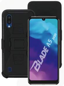 Heavy Duty Case With Clip For Zte Blade A5 2020 - Black - View 3