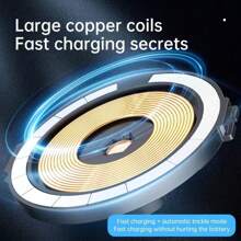 全新15w 3合1無線充電器,車用手機支架,車載導航支架,辦公室桌面快速充電 - 粉色 - 查看 6