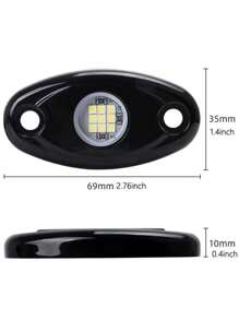 2入組萬用led汽車底盤燈,車底燈,霓虹照明改裝配件,ip67防水燈泡 - 藍色 - 查看 2