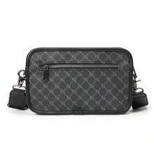 斜挎包 单肩包 方形包 多功能防水 大学适用 商务旅行 PU 皮革 简约复古商务 街头时尚 钱包 度假包 健身包 格纹 格子风格 情人节礼物 情人节礼物 夏季 夏季包 春假 黑色包 礼品包 斜挎包 复古包 学校用品 - 黑色 - 查看 7