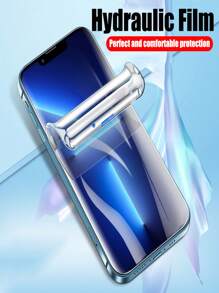 4pcs Full Screen Hydrogel Film Screen Protector Compatible With IPhone 15 14 Plus 13 Mini 12 11 Pro XR XS X MAX - Clear - View 4