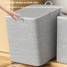Bolsa de almacenamiento para ropa de cama para el hogar, cesta de almacenamiento para edredones y ropa, organizador de ropa de cama para sala de estar/dormitorio