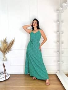Women Dresses - màu xanh lá - Xem 3