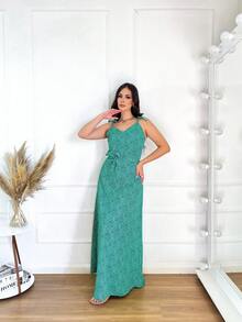 Women Dresses - màu xanh lá - Xem 6