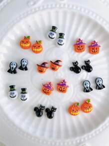20 cái/bộ Halloween Chủ đề Trang trí nghệ thuật móng tay DIY - Nhiều màu - Xem 6