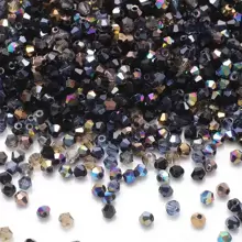 1 Pack Of 500pcs, 3mm Small Size Mini Crystal Point Beads, Multicolor Glass Beads, Faceted Colorful Loose Beads For DIY Bracelet, Necklace, Earrings And Jewelry Making - 3MM crystal beads - View 26