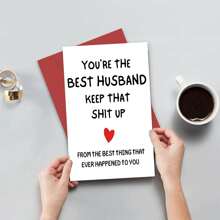 個有趣的丈夫生日卡，送給丈夫的特別週年紀念卡，適合丈夫的生日和聖誕節，年齡 30 40 50 60 70 80 90 - 彩色 - 查看 5