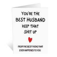 個有趣的丈夫生日卡，送給丈夫的特別週年紀念卡，適合丈夫的生日和聖誕節，年齡 30 40 50 60 70 80 90 - 彩色 - 查看 4