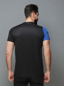 Men T-Shirts - 黑色 - 查看 4