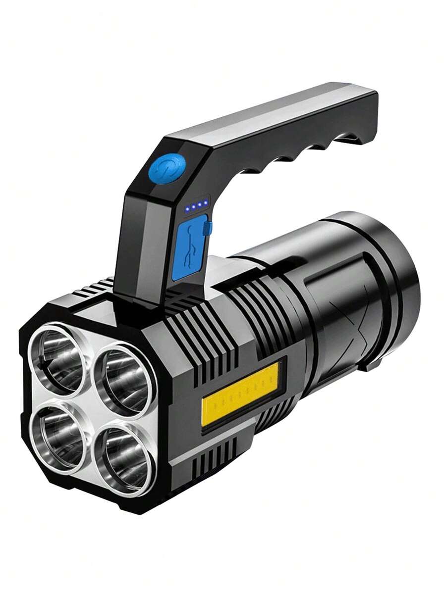 Linterna Led de Mano 2 en 1 Recargable - Negro - Ver 1