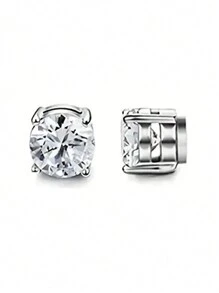 1對簡單時尚不用打洞不銹鋼男士耳夾,日常穿戴禮物