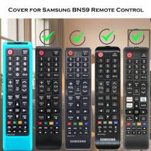 1 pc  Remote case for Smart TV Controller, Silicone Remote Cover for BN59-01199F  Remote Control, Smart TV Remote Skin Sleeve Glow in The Dark - 天藍色 - 查看 2