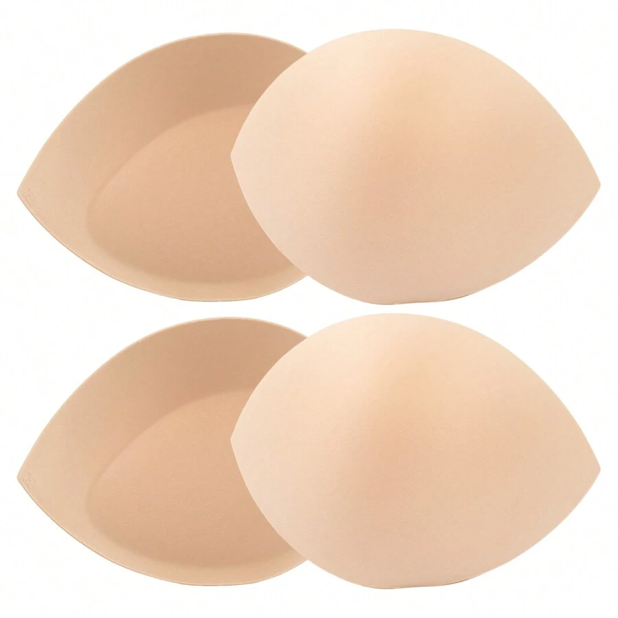 2對實色胸罩杯,適用於a、b、c罩杯尺寸 - 杏色 - 查看 1