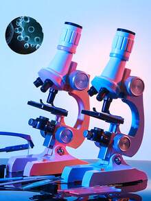 兒童顯微鏡套裝,適合5-7歲 8-12歲,附有科學實驗梗玩具禮物,適合3-4歲、6-7歲、8-12歲兒童,2023年粉色聖誕禮物 - 粉色 - 查看 3