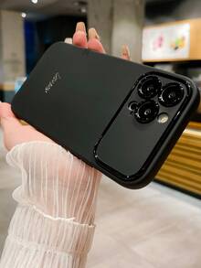 1入新款金屬字母標誌防摔tpu手機殼,適用於iphone - 黑色 - 查看 4