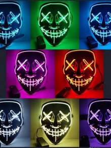 Mascara purga led halloween - Multicolor - Ver 2