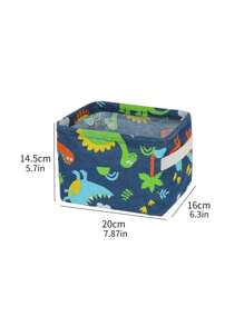 1入組恐龍圖案書桌收納盒 - 彩色 - 查看 2