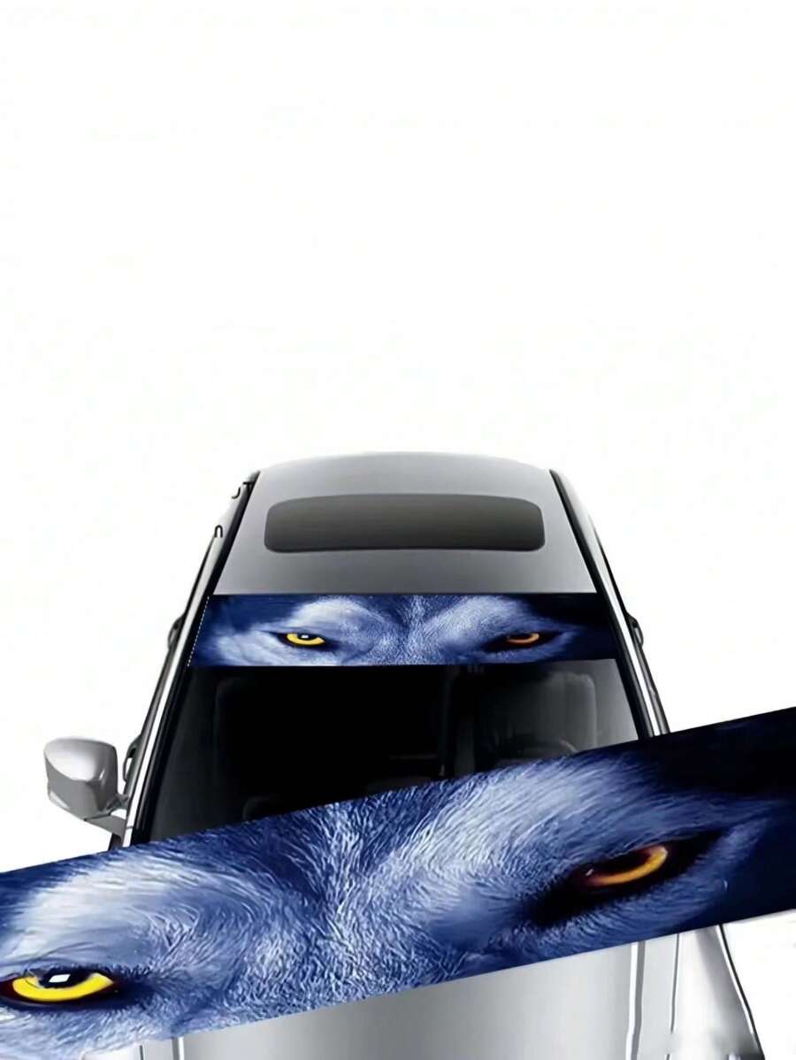 Creative 3d Sticker Car Decoration Windshield Banner, Front Windshield Decal, Rear Sun Bar Sun Visor Vinyl Decal Windshield Cast Film Windshield Banner Decal Car Windshield Decal - B - View 1