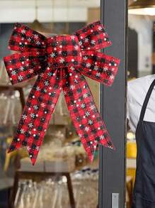 1個聖誕彩帶,適用於聖誕節,感恩節,新年,聖誕樹裝飾,雪花彩帶 - 彩色 - 查看 2