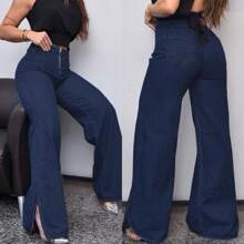 Women Jeans - 藍色 - 查看 2