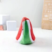 1 件可爱西瓜钱包，拉链水果形状零钱包小收纳袋 - 彩色 - 查看 6