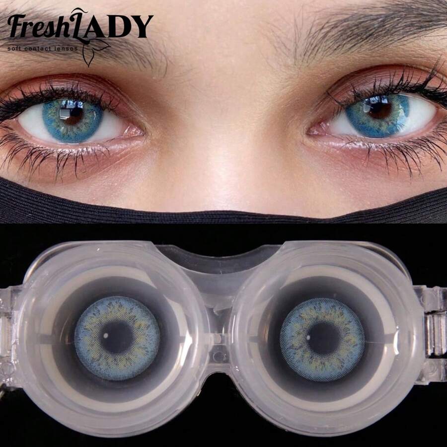 FRESH LADY Freshlady藍色隱形眼鏡1年期限 - 藍色 - 查看 1