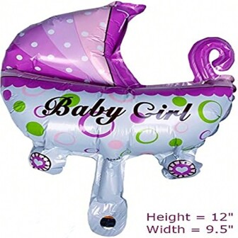 5 st. mini-Bab-Bo mjölkflaskbilfolieballong rosa mini-Bab-Y-G-Irl luftballong födelsedagsfestdekoration luftballong It's A Gil dekorationer för BB-dusch (kan inte flyta)