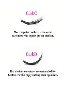 Miss Wink 30D Soft & Curly Natural Eyelash Extensions 8-16mm Mixed 0.05mm/0.07mm C/D Curl, 12 Rows 240 Lashes, Waterproof Mink Hair, 3D Lightweight DIY Lash Kit Suitable For Natural, Dramatic, Daily Makeup, Portable For Everyday Use Or Events Lash Clusters, Eyelash Clusters, Individual Eyelashes, Lashes, Fake Lashes - Black - View 5