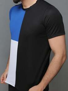 Men T-Shirts - 黑色 - 查看 5