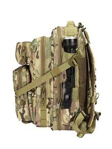 Mochila de camuflaje multifuncional de gran capacidad de hombres con dos tira de hombro - Verde militar - Ver 3