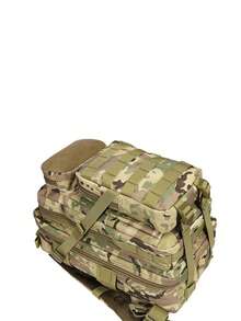 Mochila de camuflaje multifuncional de gran capacidad de hombres con dos tira de hombro - Verde militar - Ver 6