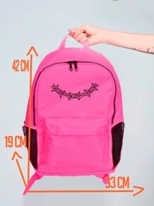 Women Functional Backpacks - 玫紅色 - 查看 6