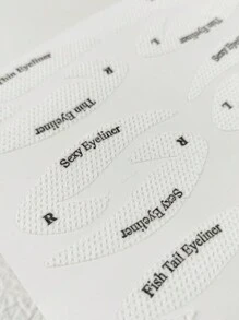 4件套眼线妆容模板卡，眼影线贴纸化妆工具，化妆，便宜，房间装饰，梳妆台，旅行，卧室，化妆配件，便宜，圣诞礼物，化妆，化妆工具，便宜货，礼物，女士礼物，圣诞礼物，赠品，旅行，便宜货，旅行必备 - 白色 - 查看 5