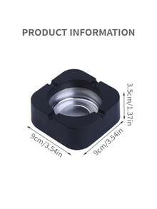 1 件不锈钢烟灰缸，外观精美，方形，防摔设计，适合家庭使用 - 藍色 - 查看 10