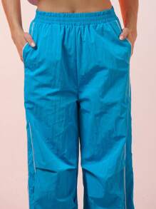 Women Pants - 藍色 - 查看 4