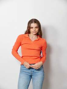 COCKTAIL COLLECTION Jersey Sweater Mujer - Naranja - Ver 2