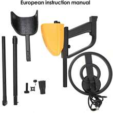 Md-5090 Metal Detector, Waterproof Underground Search Gold Treasure Detector With Display - Yellow - View 8