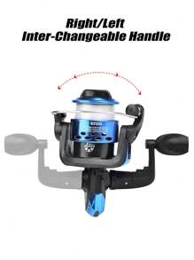 5,2:1 Übersetzungsverhältnis Angelrolle 1bb Spinnrolle Leichte Süßwasser Rolle Rechts- Und Linkshandgriff Austauschbar Pesca Blau