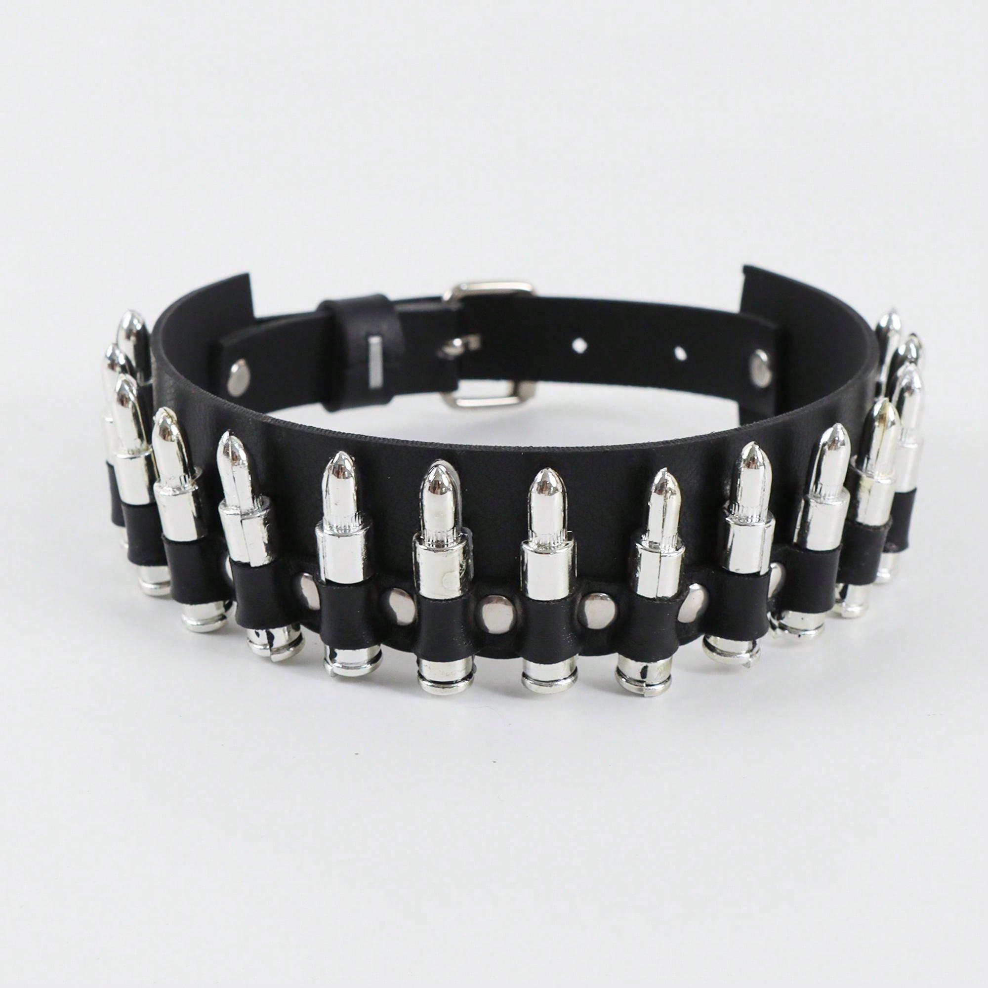 Gothic Choker In Pelle PU Con Ciondolo A Cuore Nero - Girocollo Regolabile Stile Punk, Larghezza 3cm